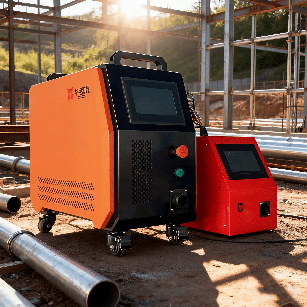 Máquina de solda a laser portátil leve, 800 W, 1200 W, refrigerada a ar, para tarefas flexíveis de soldagem de metal